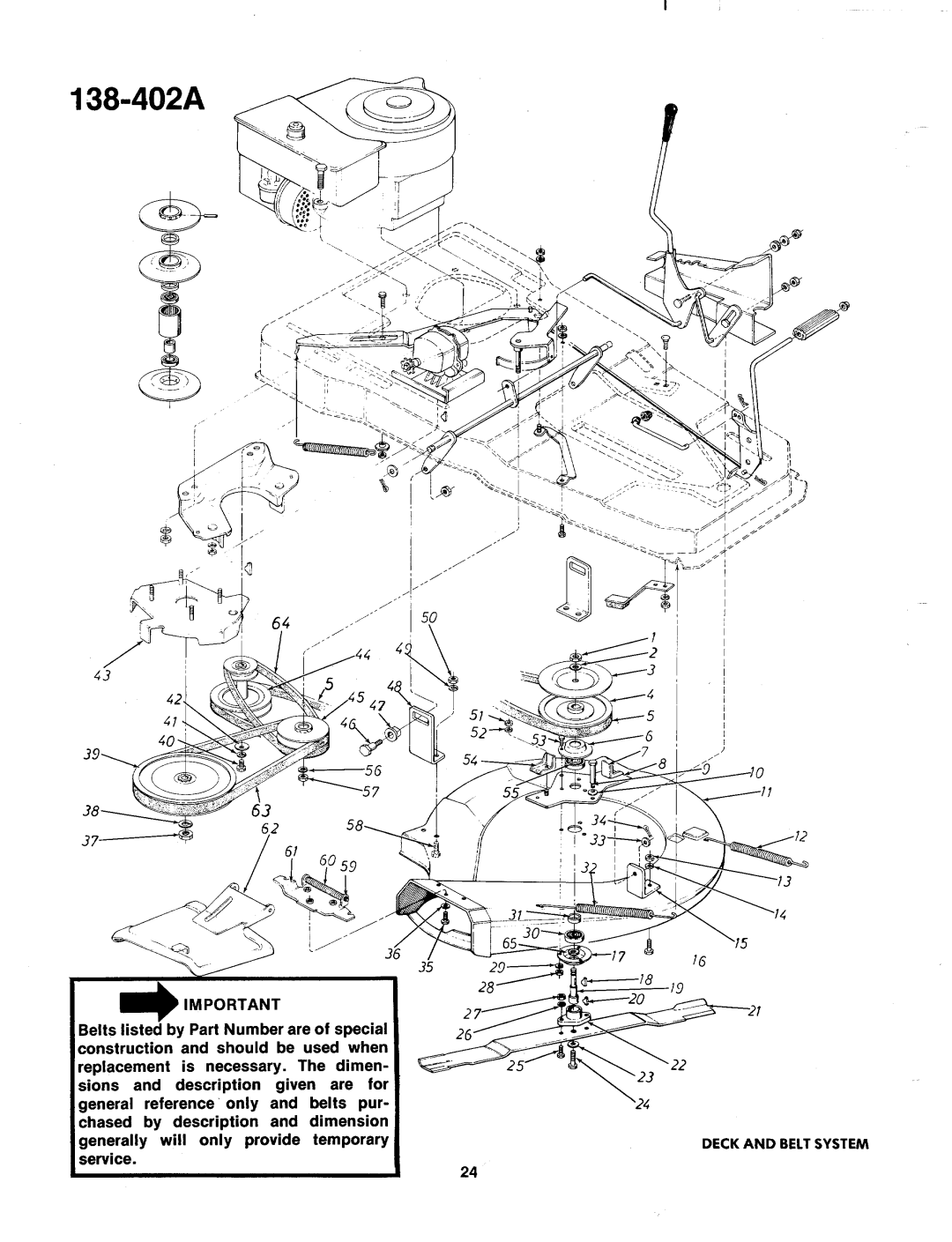 MTD 138-402A manual 