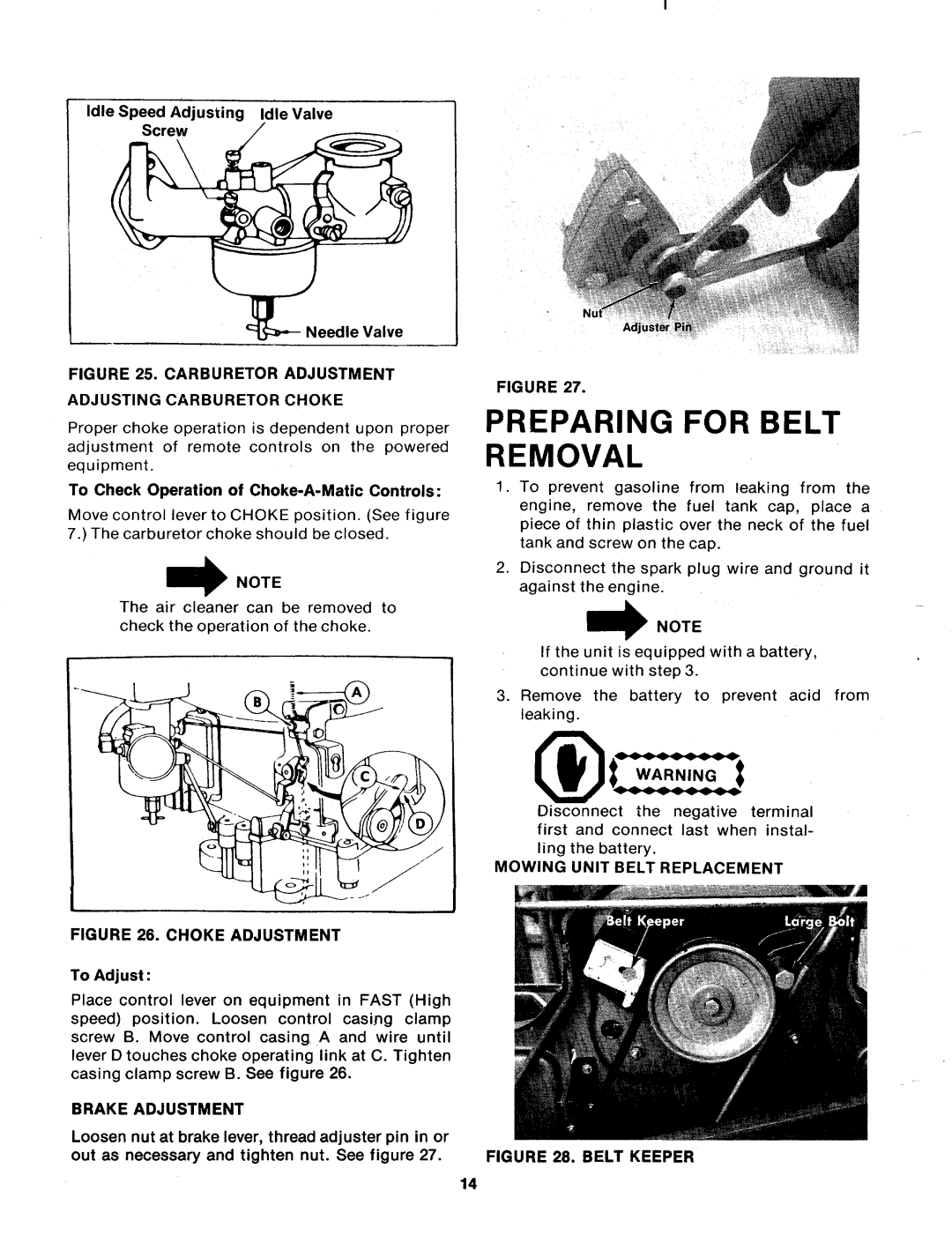 MTD 138-462A, 138-465A, 138-460A manual 