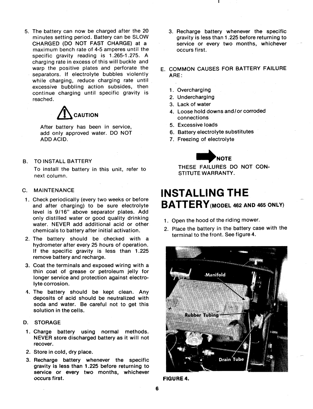 MTD 138-465A, 138-460A, 138-462A manual 