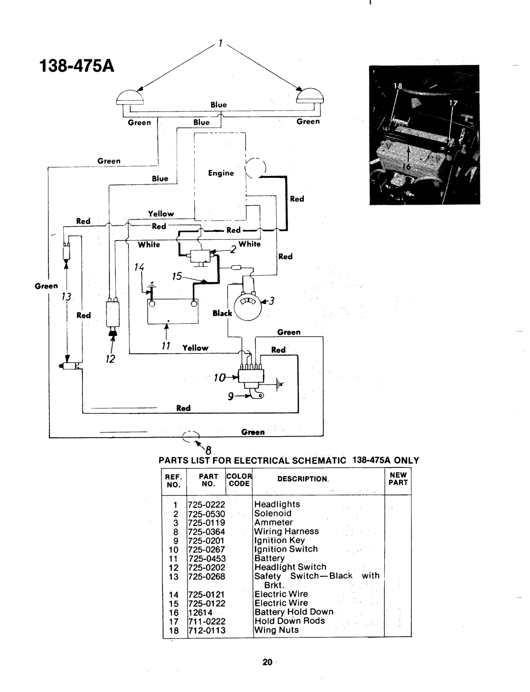 MTD 138-475A, 138-472A manual 