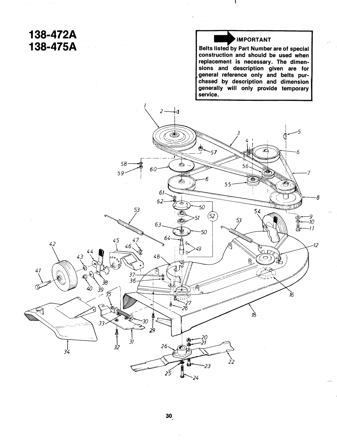 MTD 138-475A, 138-472A manual 