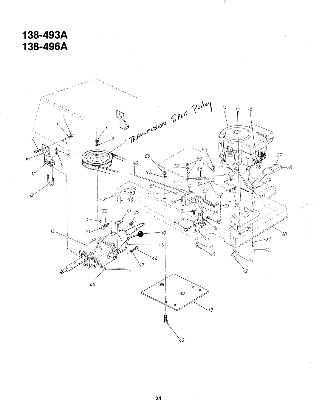 MTD 138-496A, 138-493A manual 