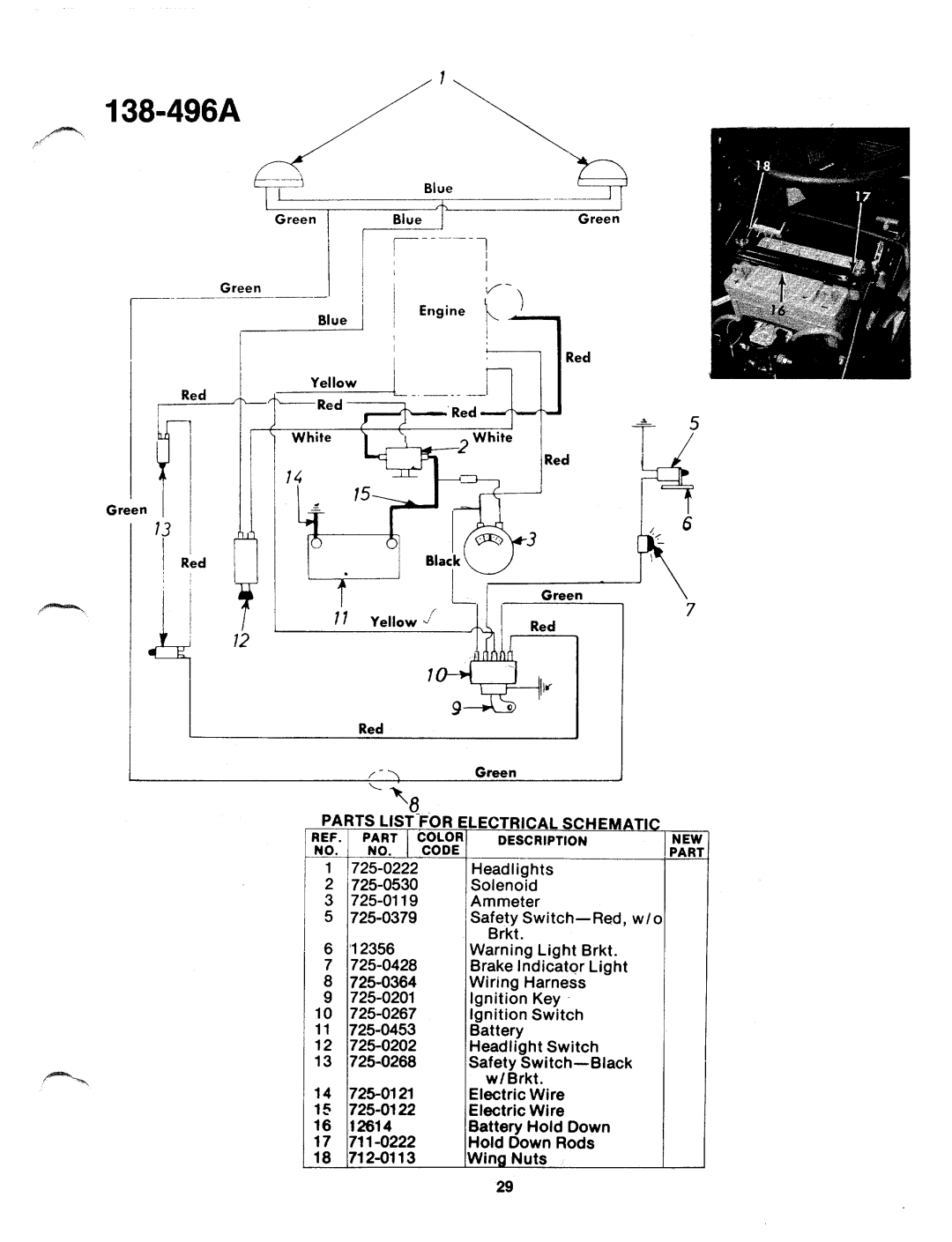 MTD 138-493A, 138-496A manual 