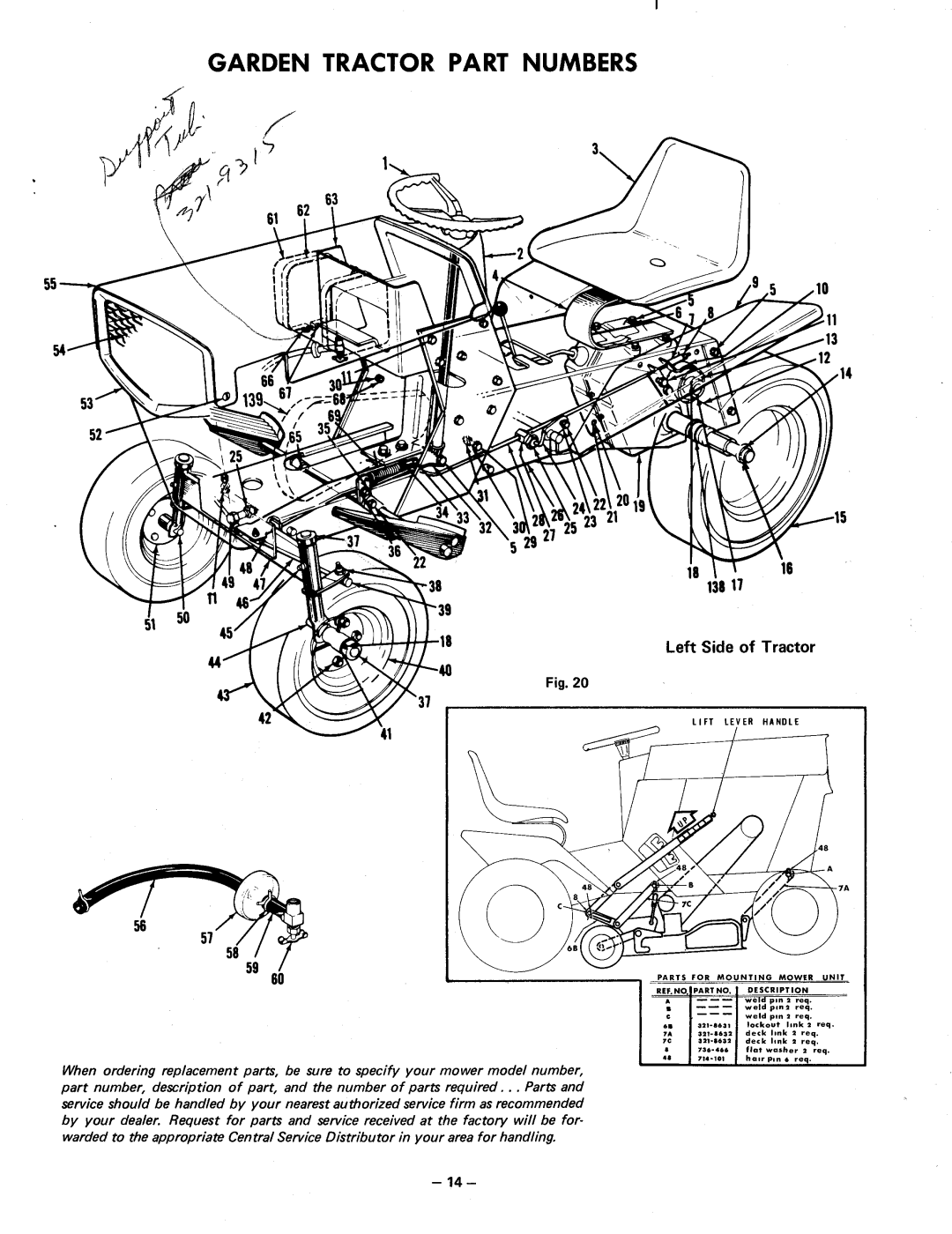 MTD 190-651, 140-669, 140-659 manual 