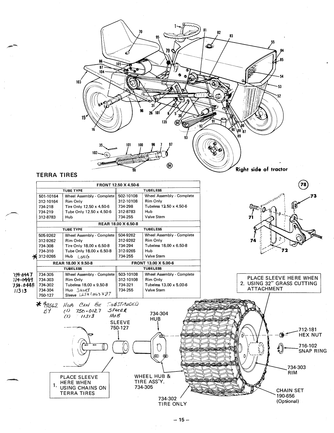 MTD 140-669, 140-659, 190-651 manual 