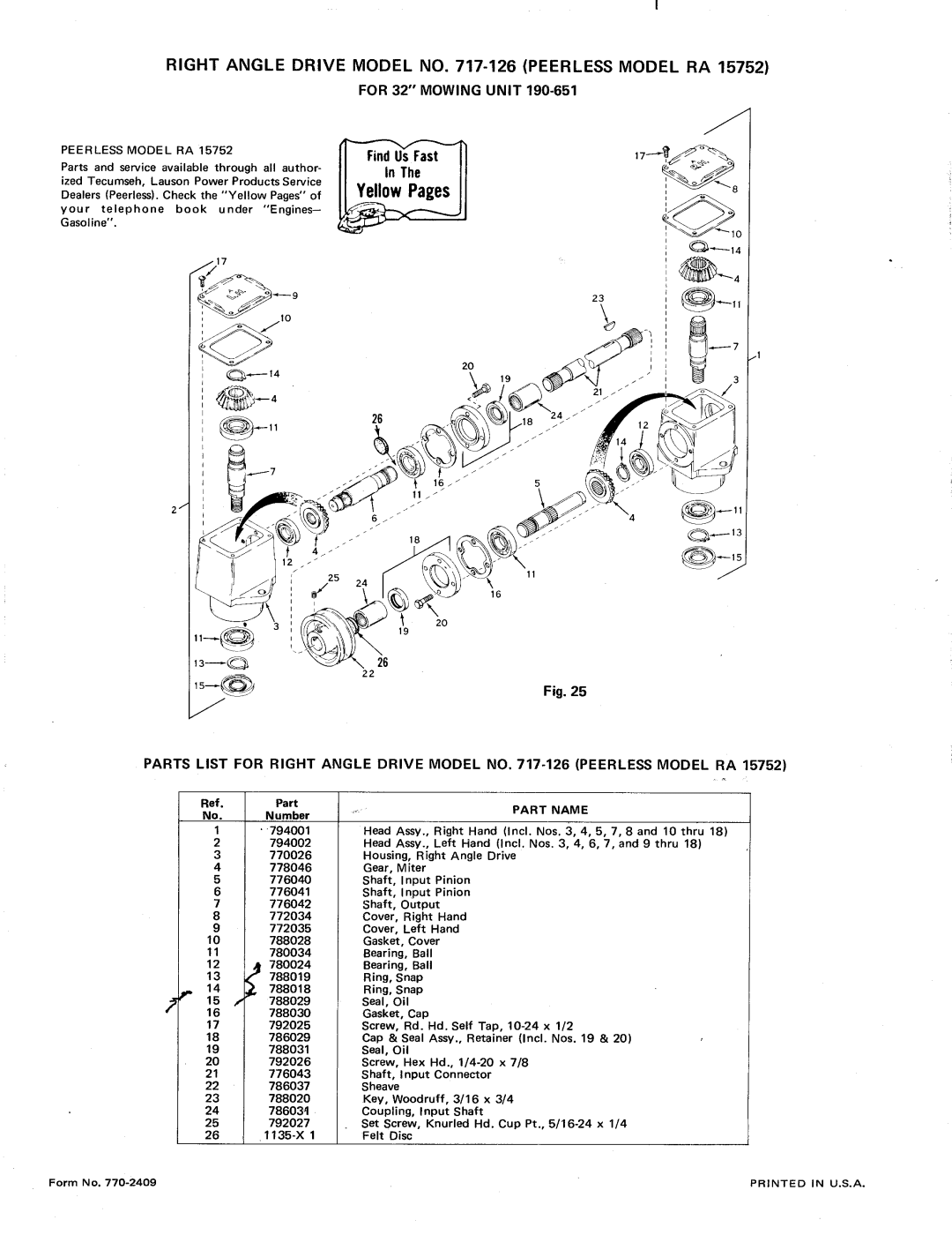 MTD 190-651, 140-669, 140-659 manual 