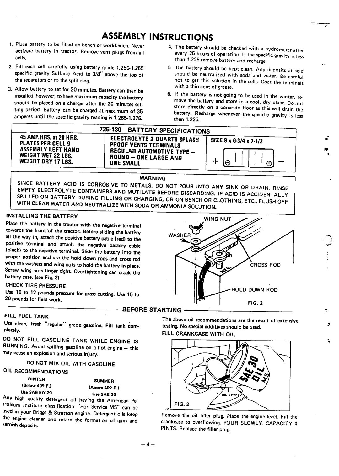 MTD 140-760 14 H.P manual 