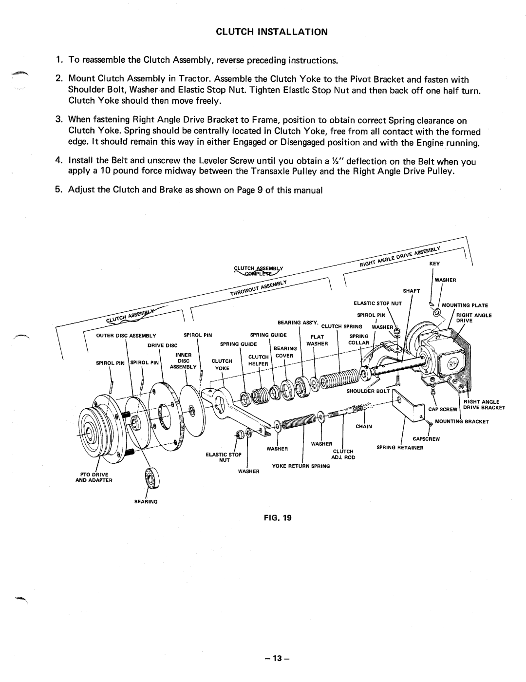 MTD 140-760 10 H.P, 140-960 14 H.P manual 