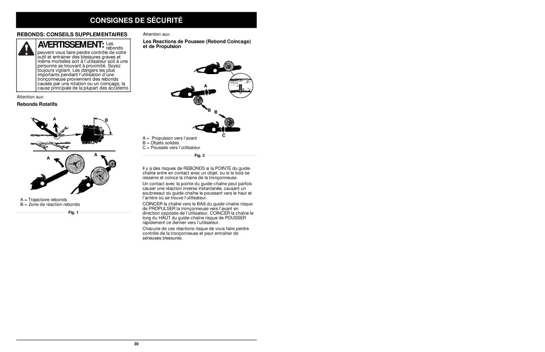 MTD 1416NT manual Avertissement Lesrebonds, Rebonds Conseils Supplementaires 