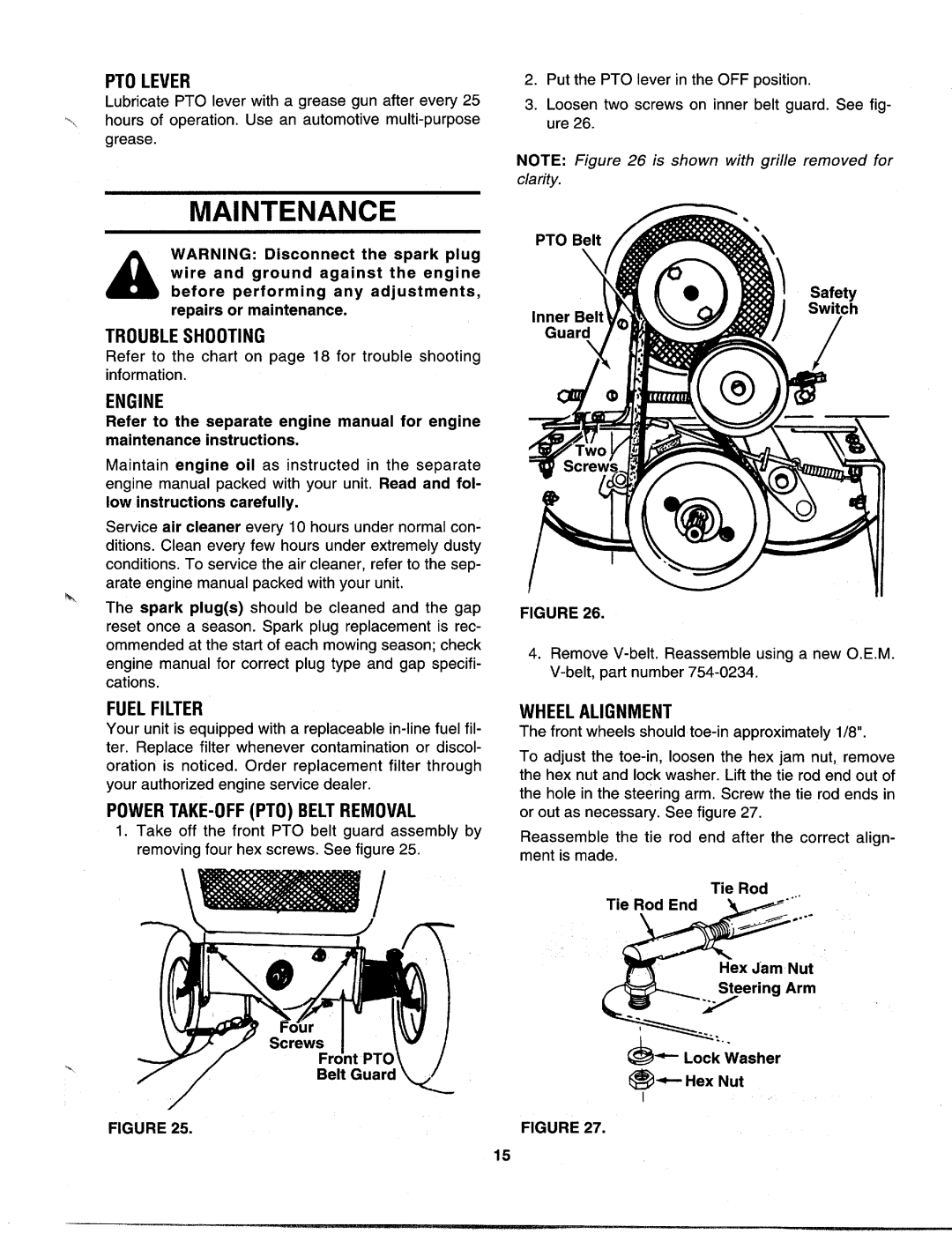 MTD 142-995-000 manual 