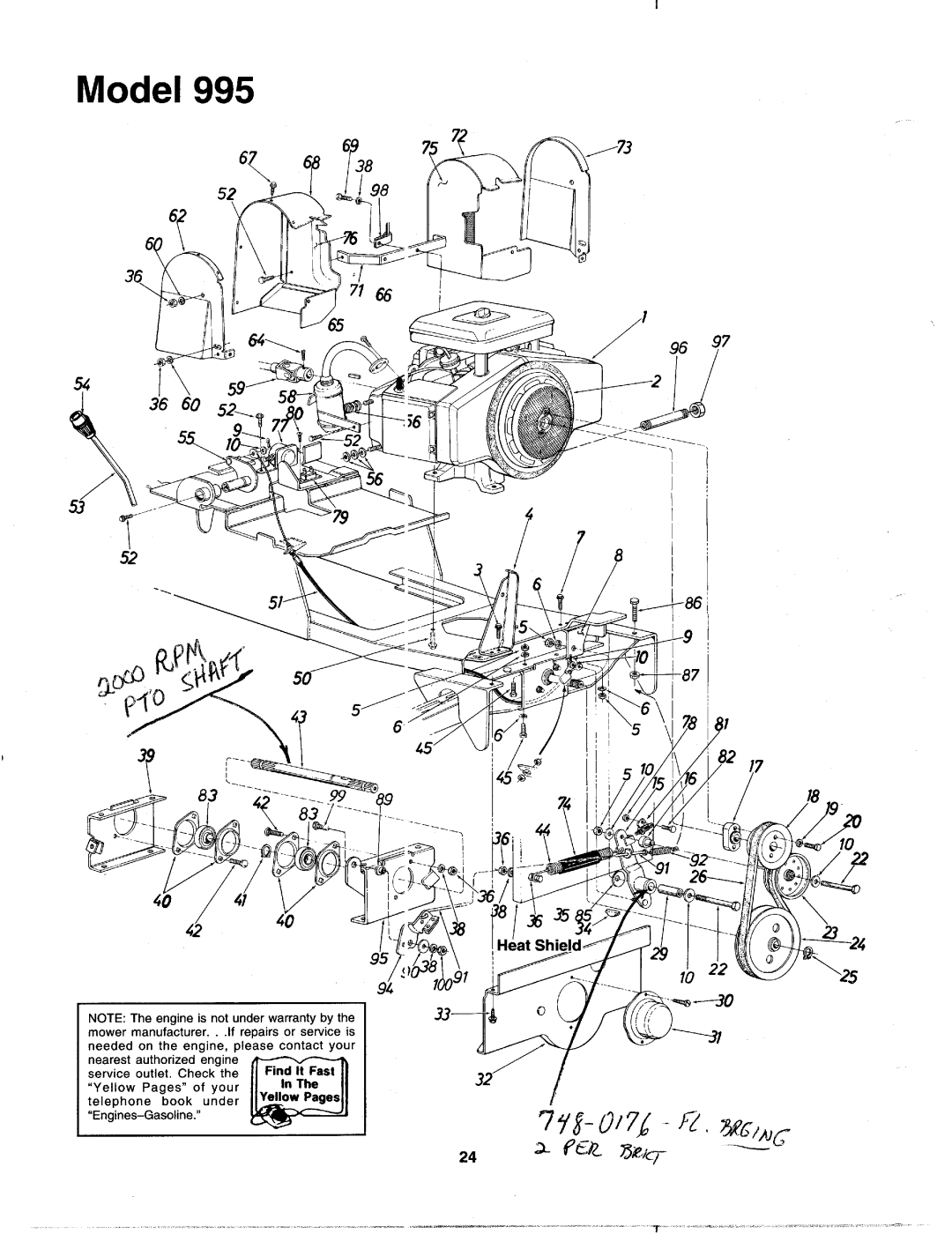 MTD 142-995-000 manual 