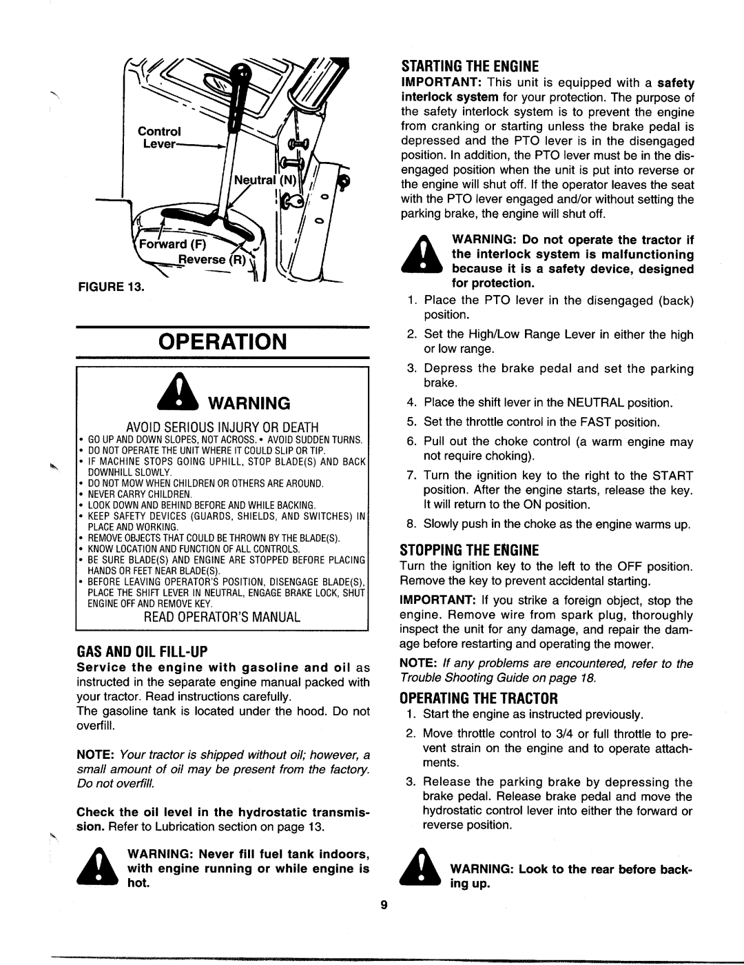 MTD 142-995-000 manual 