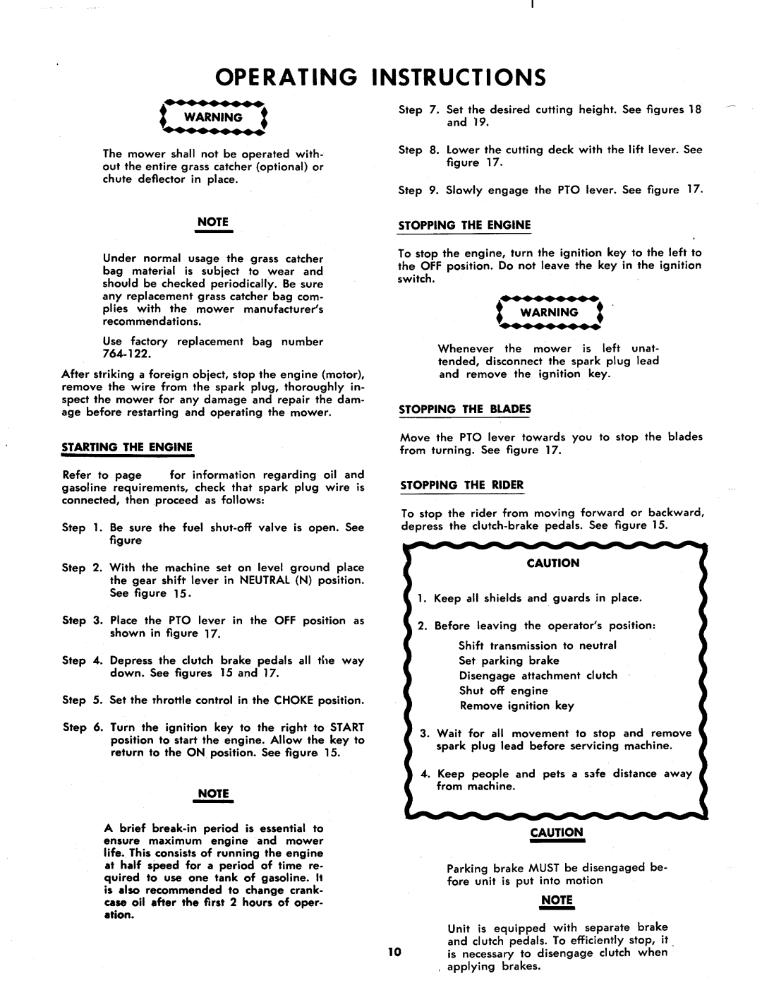 MTD 144-672A, 144-760A, 144-761A manual 