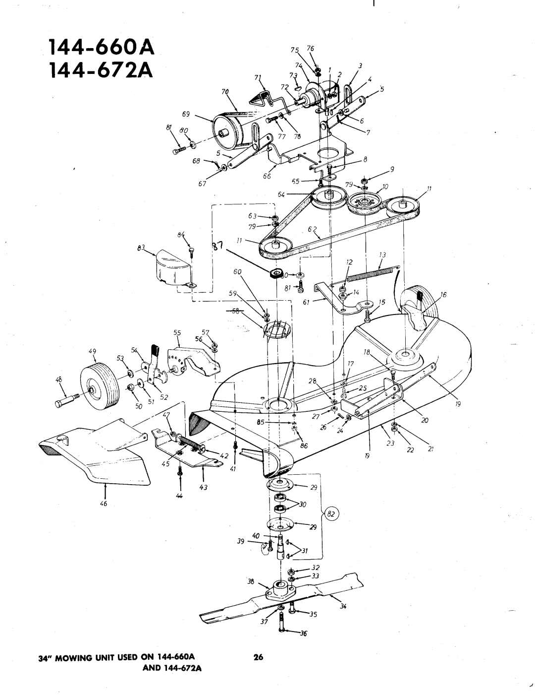 MTD 144-672A, 144-760A, 144-761A manual 