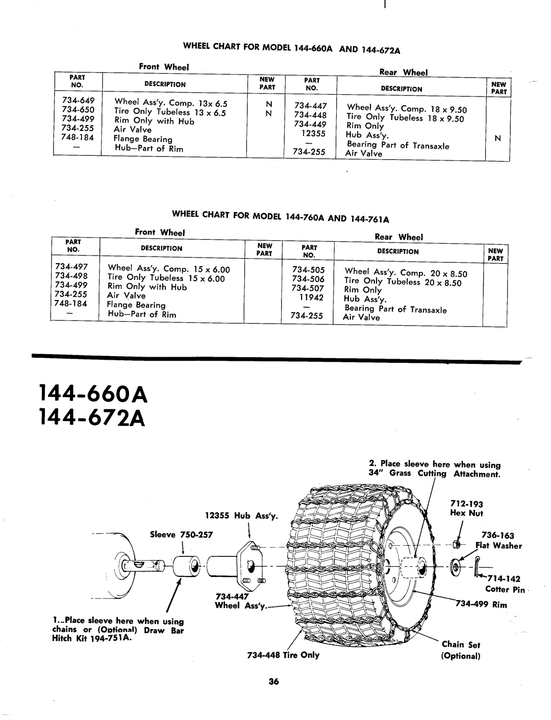 MTD 144-760A, 144-672A, 144-761A manual 