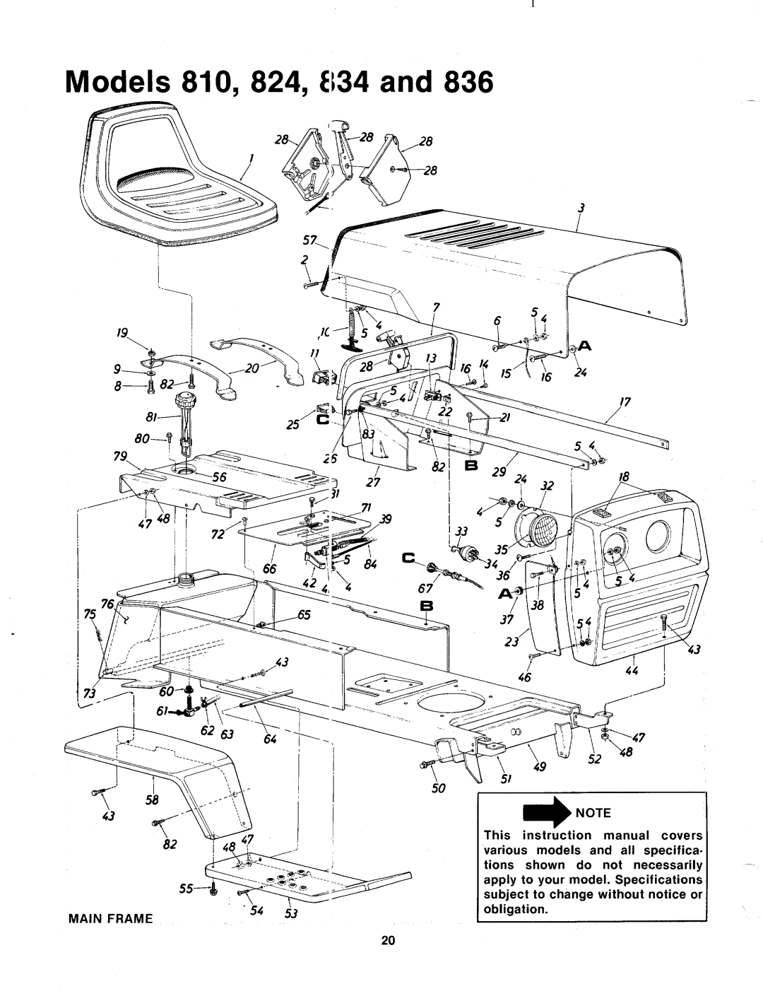 MTD 144-811-000, 144-835-000, 144-836-000, 144-833-000, 144-824-000, 144-822-000, 144-832-000, 144-834-000, 144-810-000 manual 