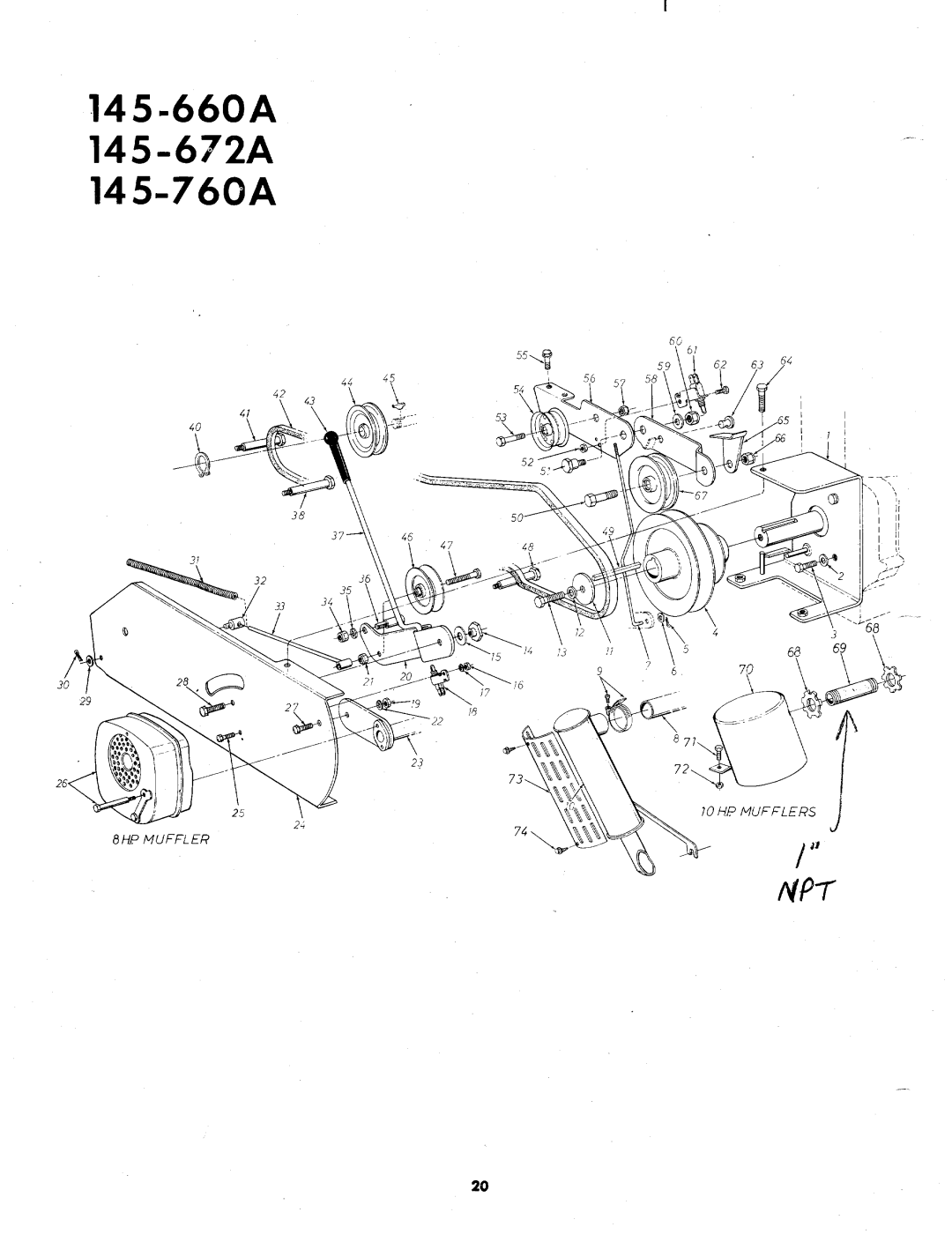 MTD 145-760A, 145-660A, 145-672A manual 