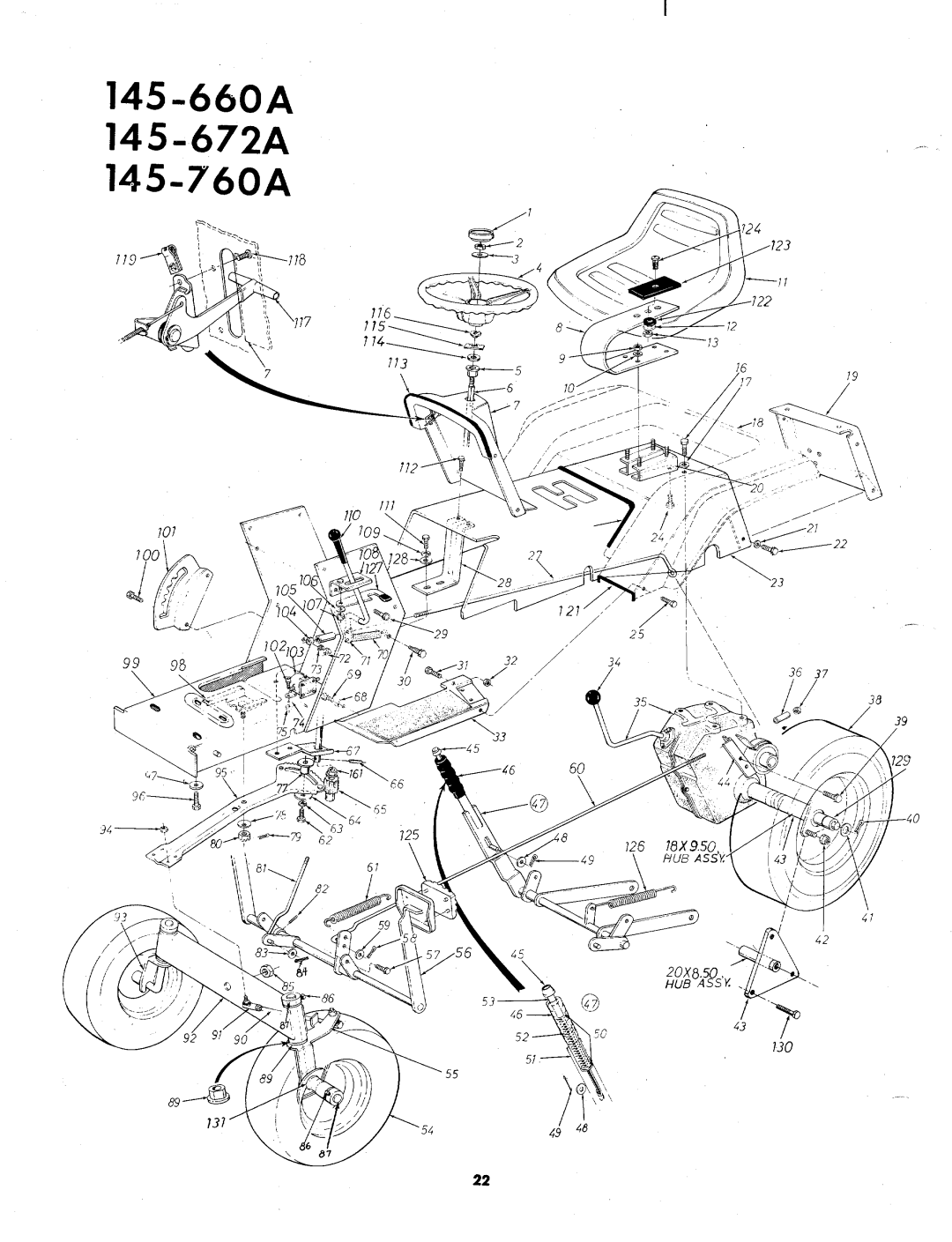 MTD 145-672A, 145-660A, 145-760A manual 