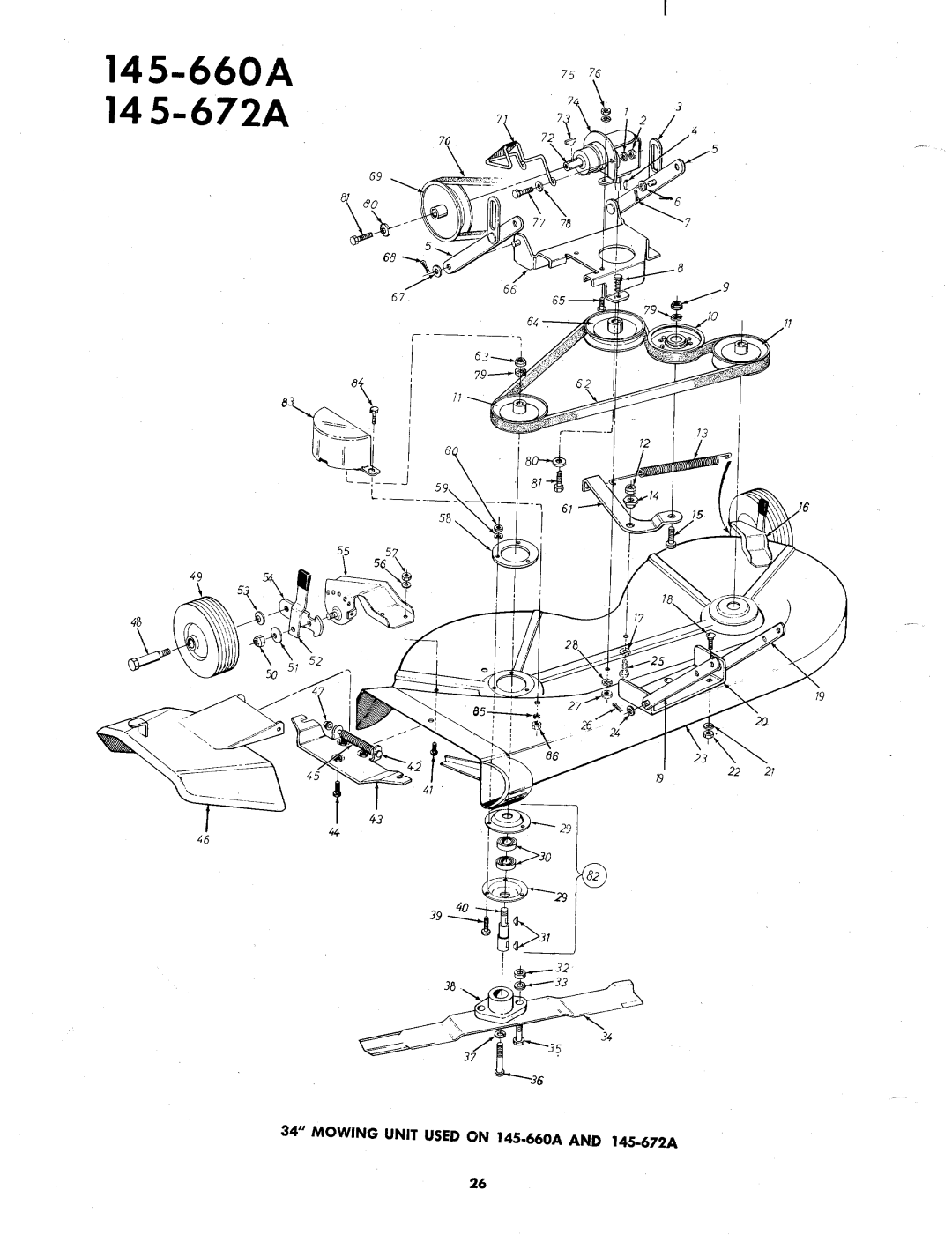 MTD 145-760A, 145-660A, 145-672A manual 