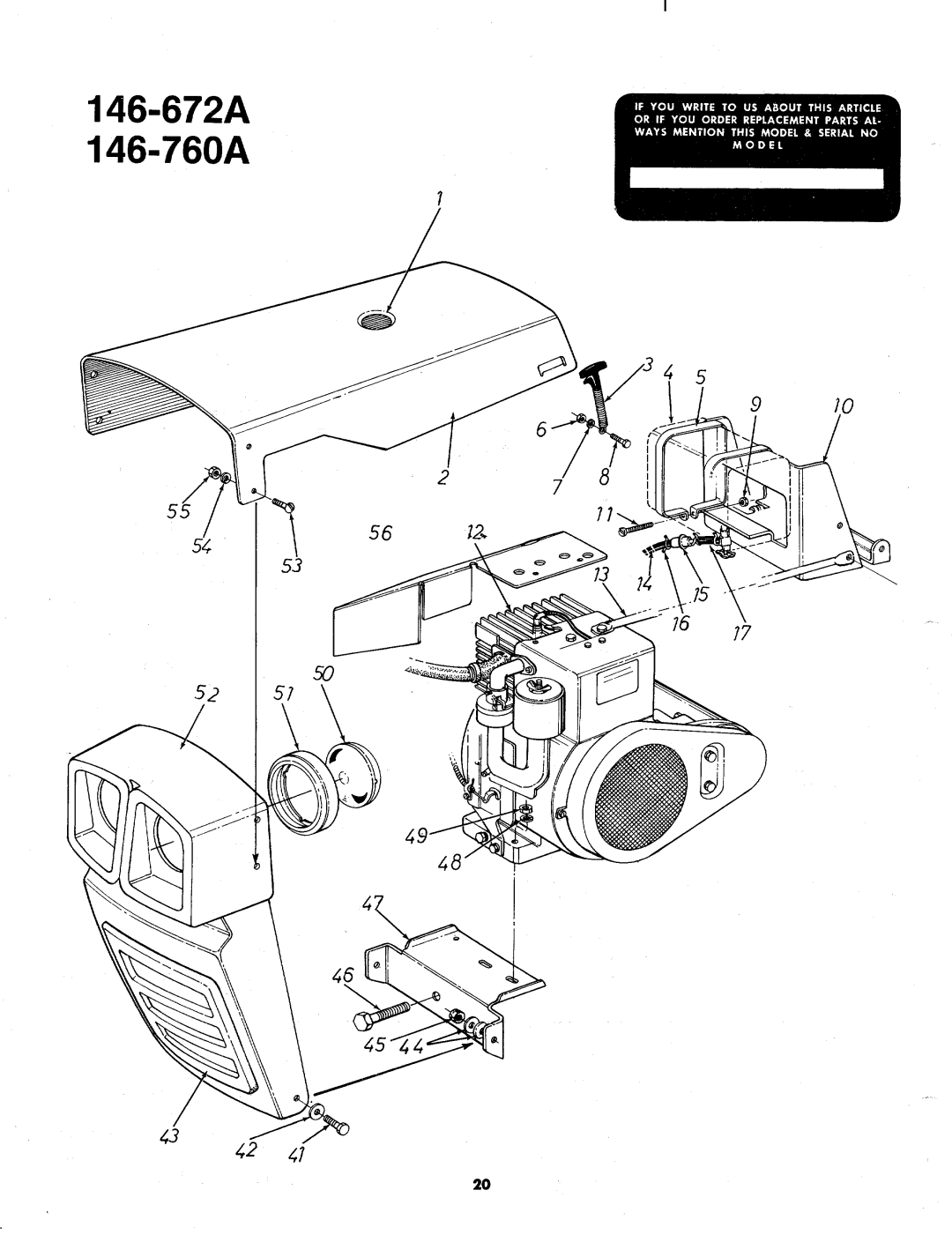 MTD 146-760A, 146-672A manual 