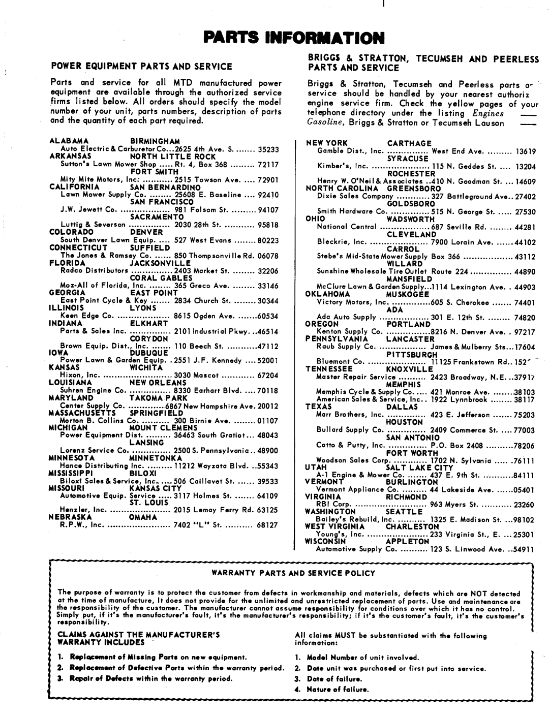 MTD 146-672A, 146-760A manual 