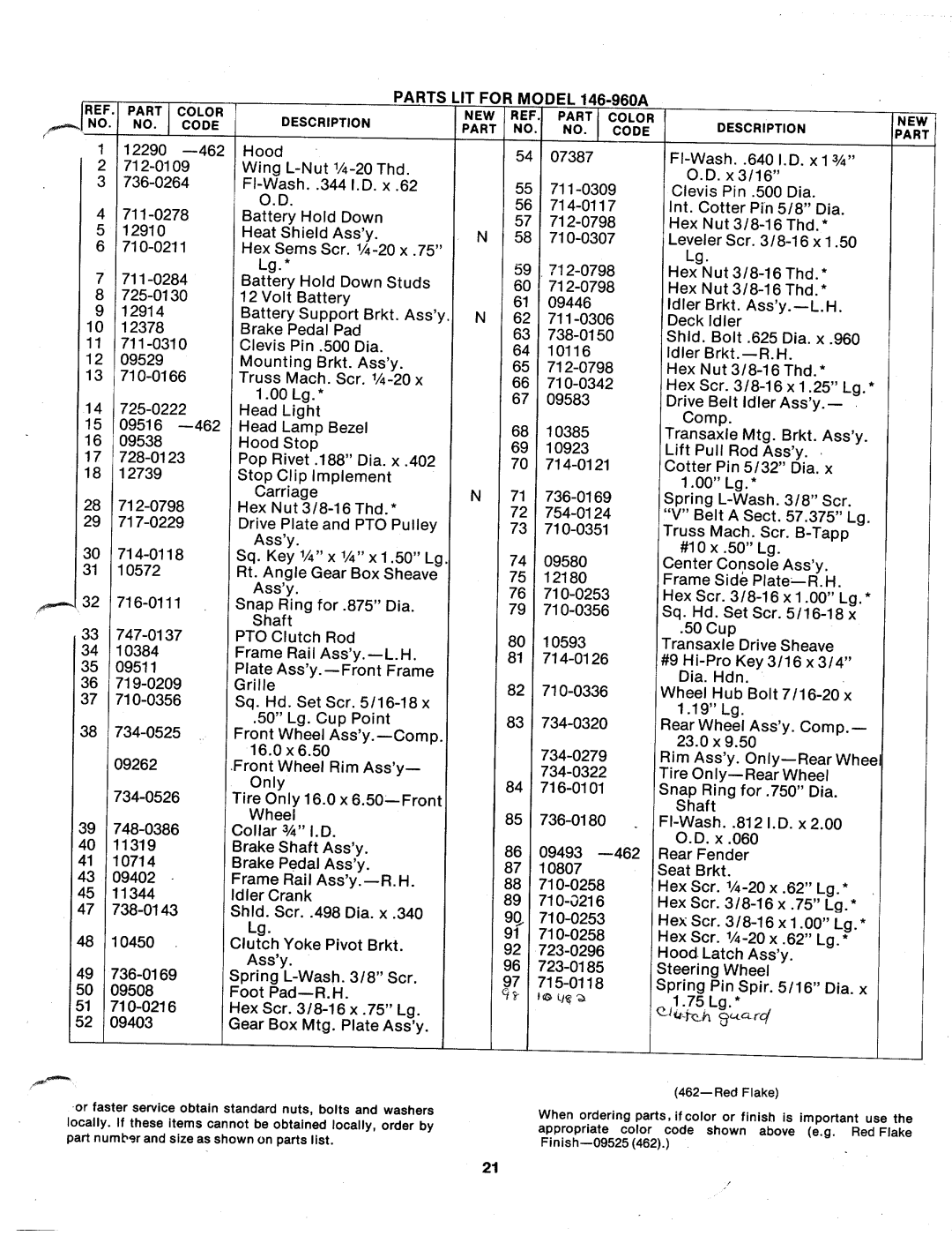 MTD 146-960A manual 