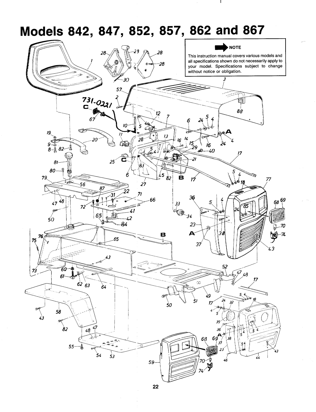 MTD 147-847-000, 147-843-000, 147-853-000, 147-862-000, 147-842-000, 147-857-000, 147-852-000, 147-867-000, 147-863-000 manual 