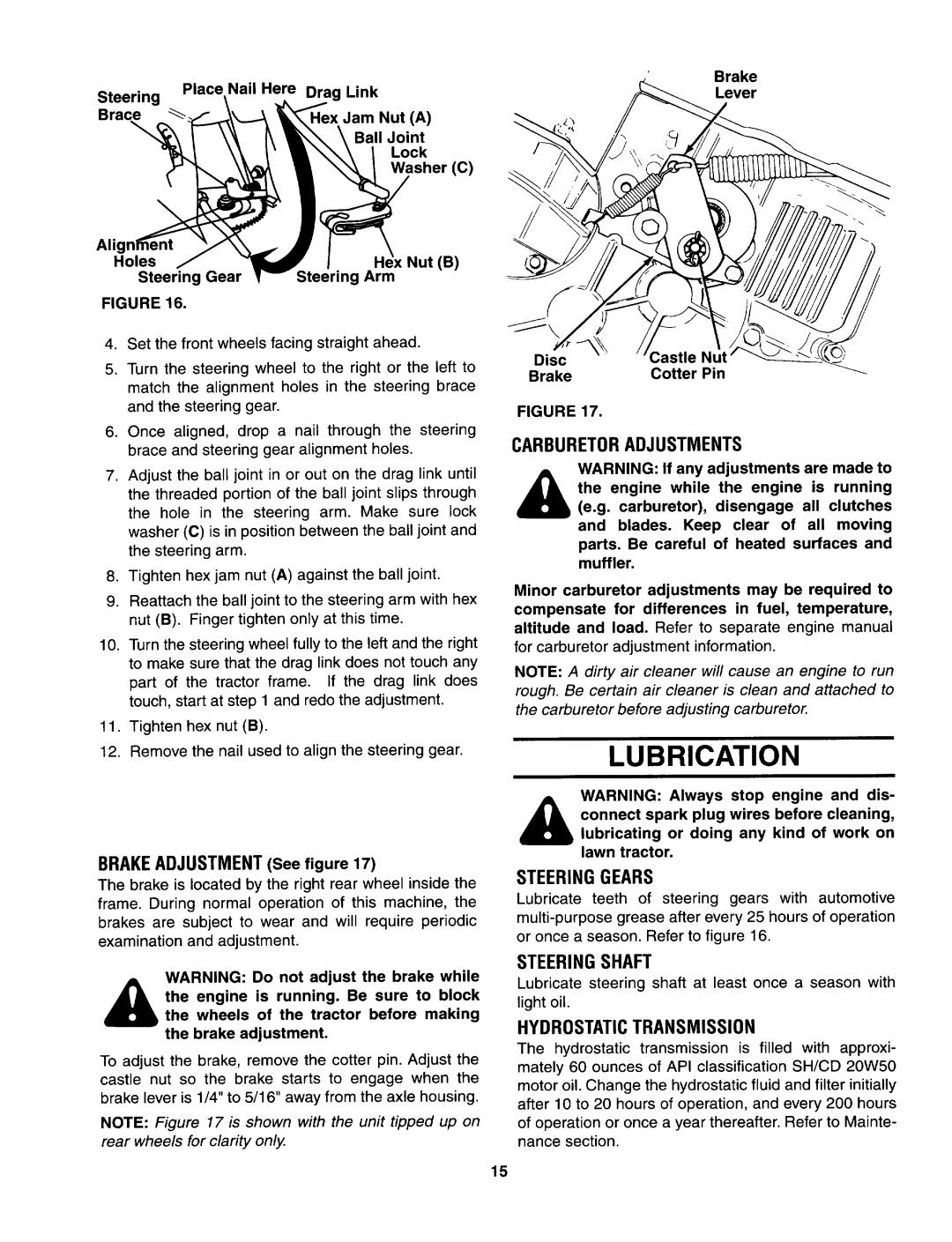 MTD 147S833H131 manual 