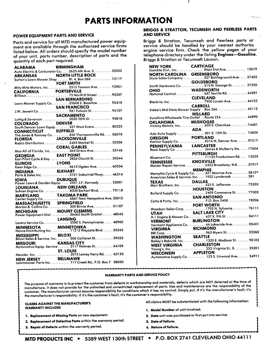 MTD 148-760A manual 