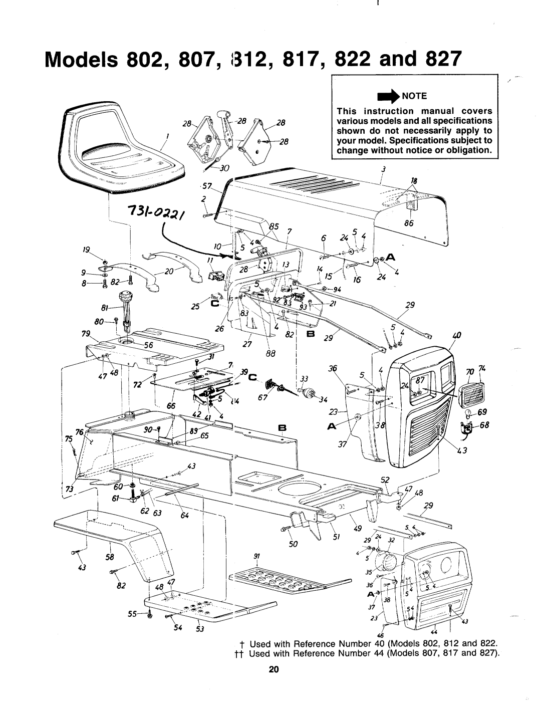 MTD 148-802-000, 148-827-000, 148-828-000, 148-822-000, 148-823-000, 148-818-000, 148-813-000, 148-817-000, 148-808-000 manual 