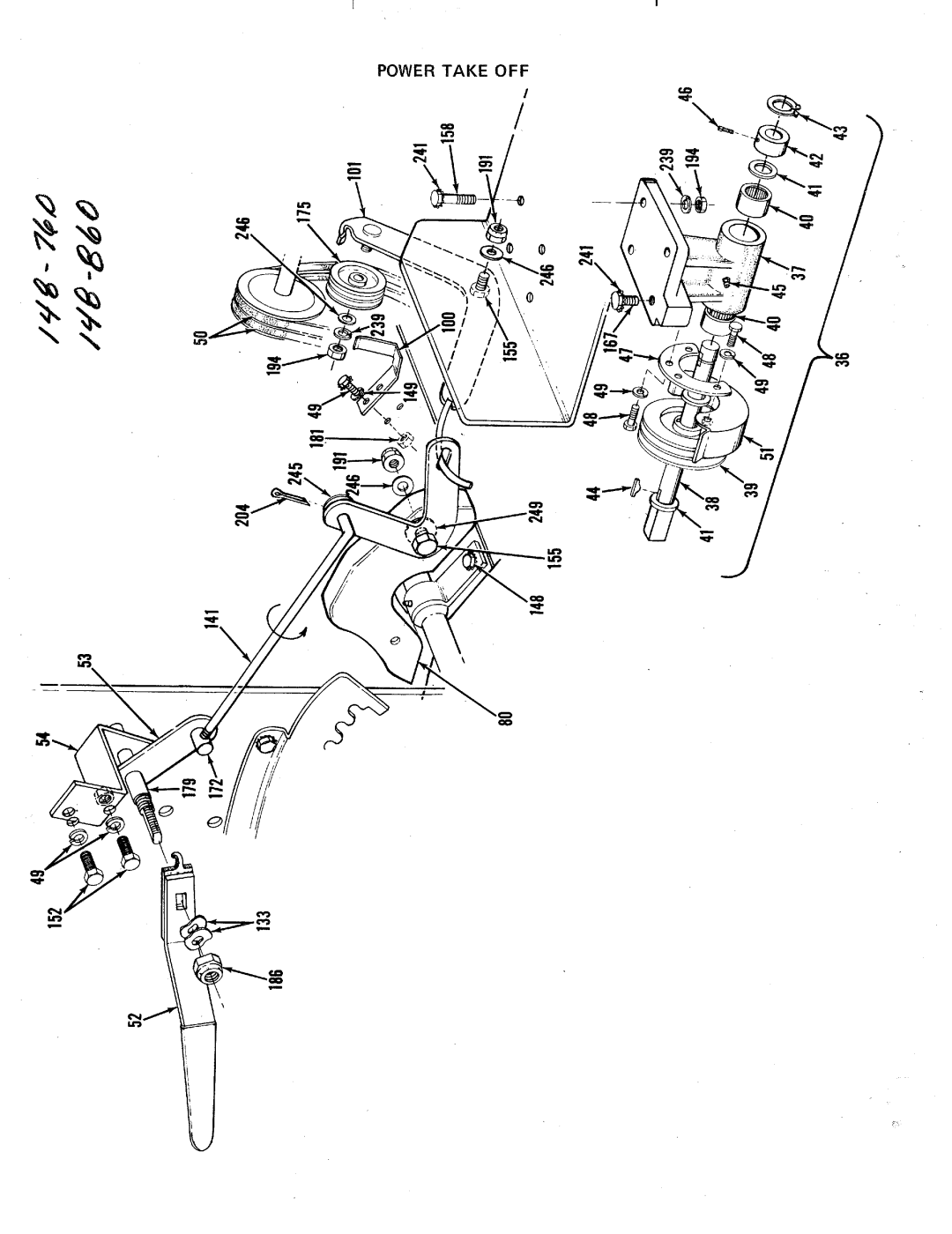 MTD 148-860 12 H.P, 148-860 10 H.P, 148-760 10 H.P manual 