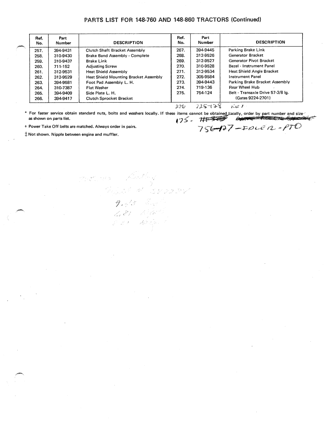 MTD 148-760 10 H.P, 148-860 10 H.P, 148-860 12 H.P manual 