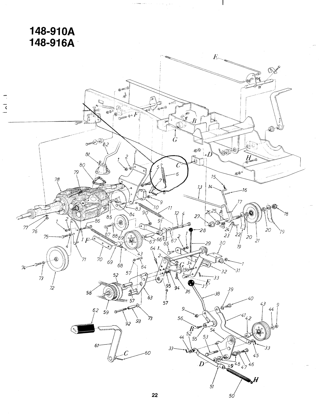 MTD 148-916A, 148-910A manual 