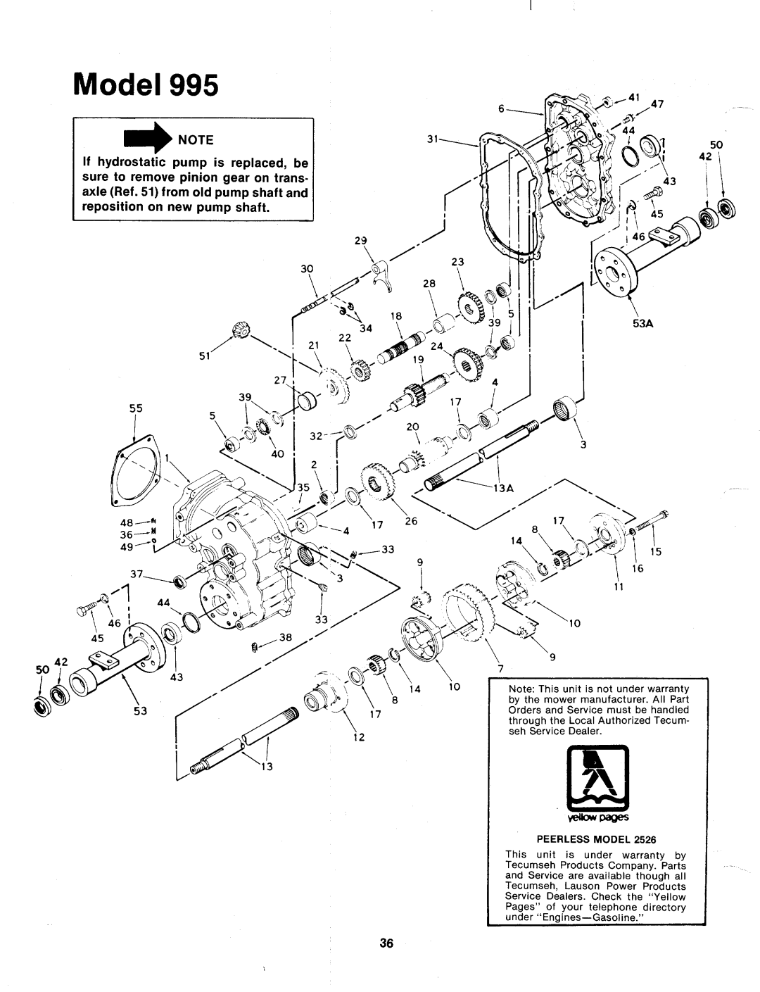 MTD 14995L, 144-995-000 manual 