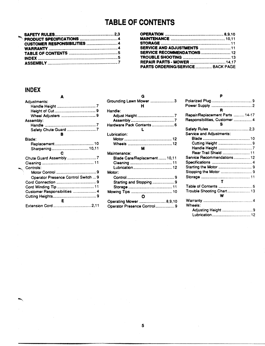 MTD 181-014J000 manual 