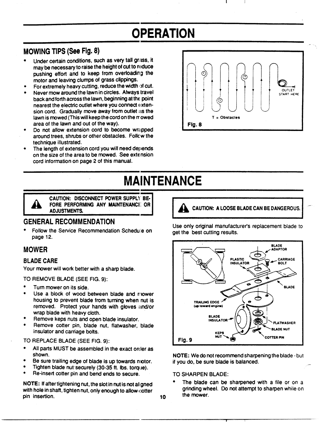 MTD 181-014J000 manual 