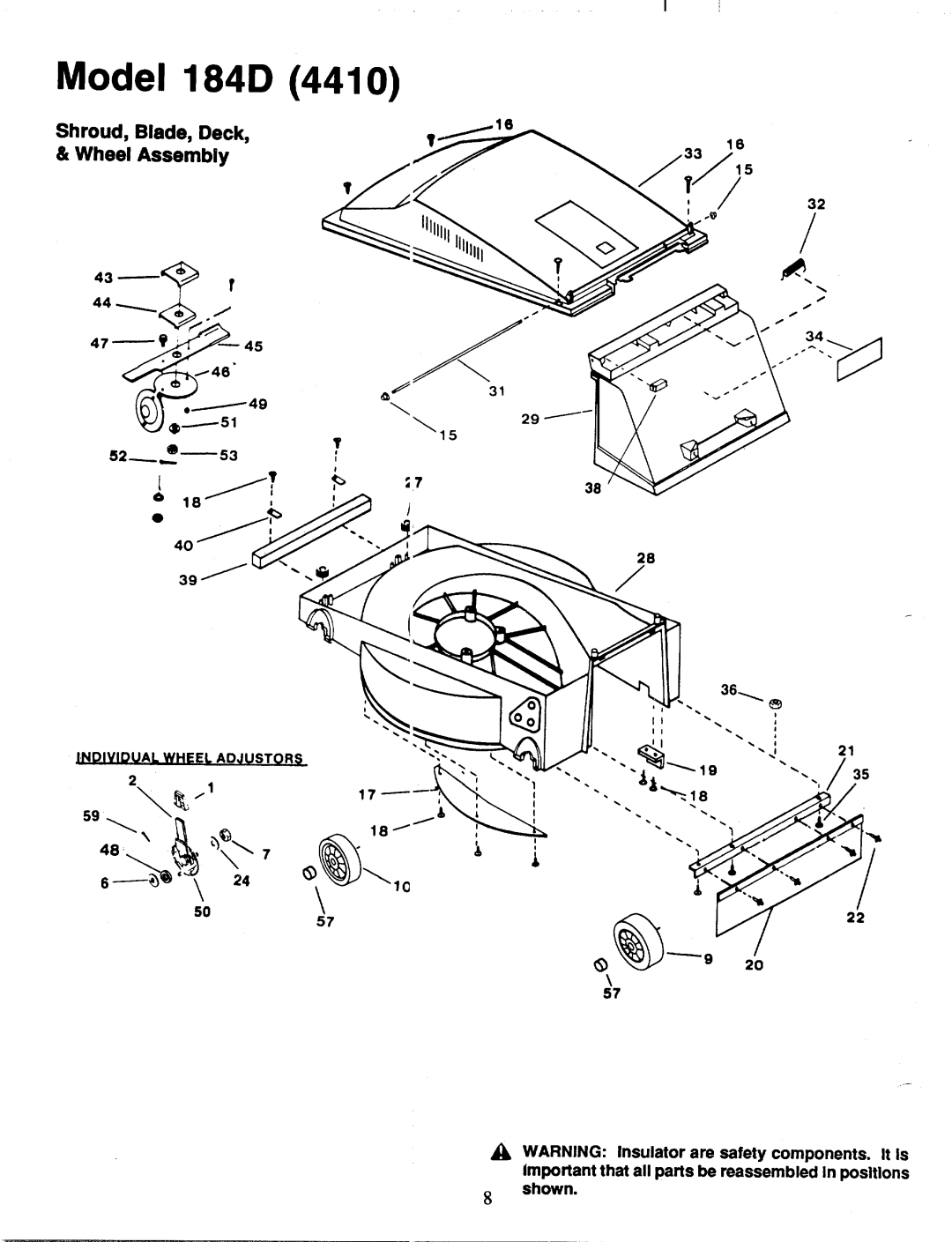 MTD 181-184D002 manual 