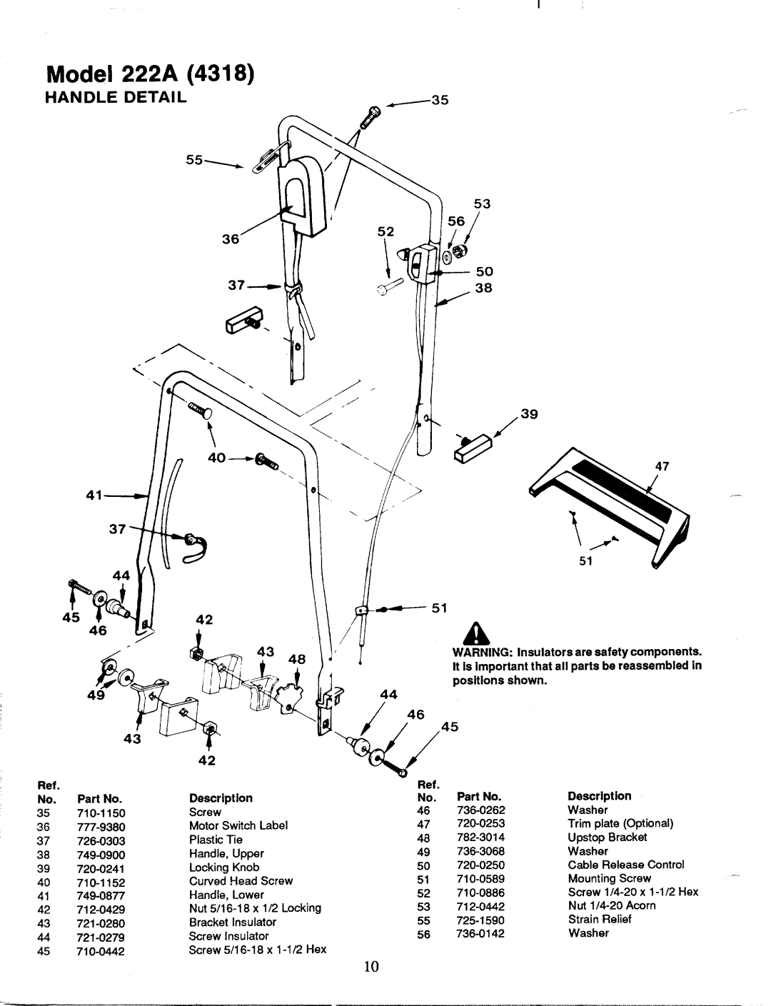 MTD 181-222A002 manual 