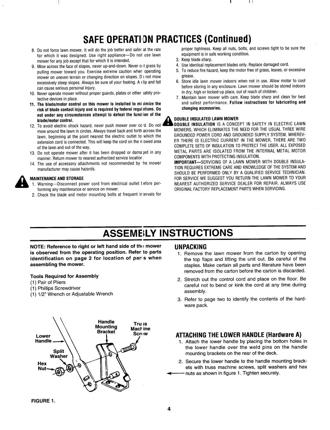 MTD 182-097B000 manual 