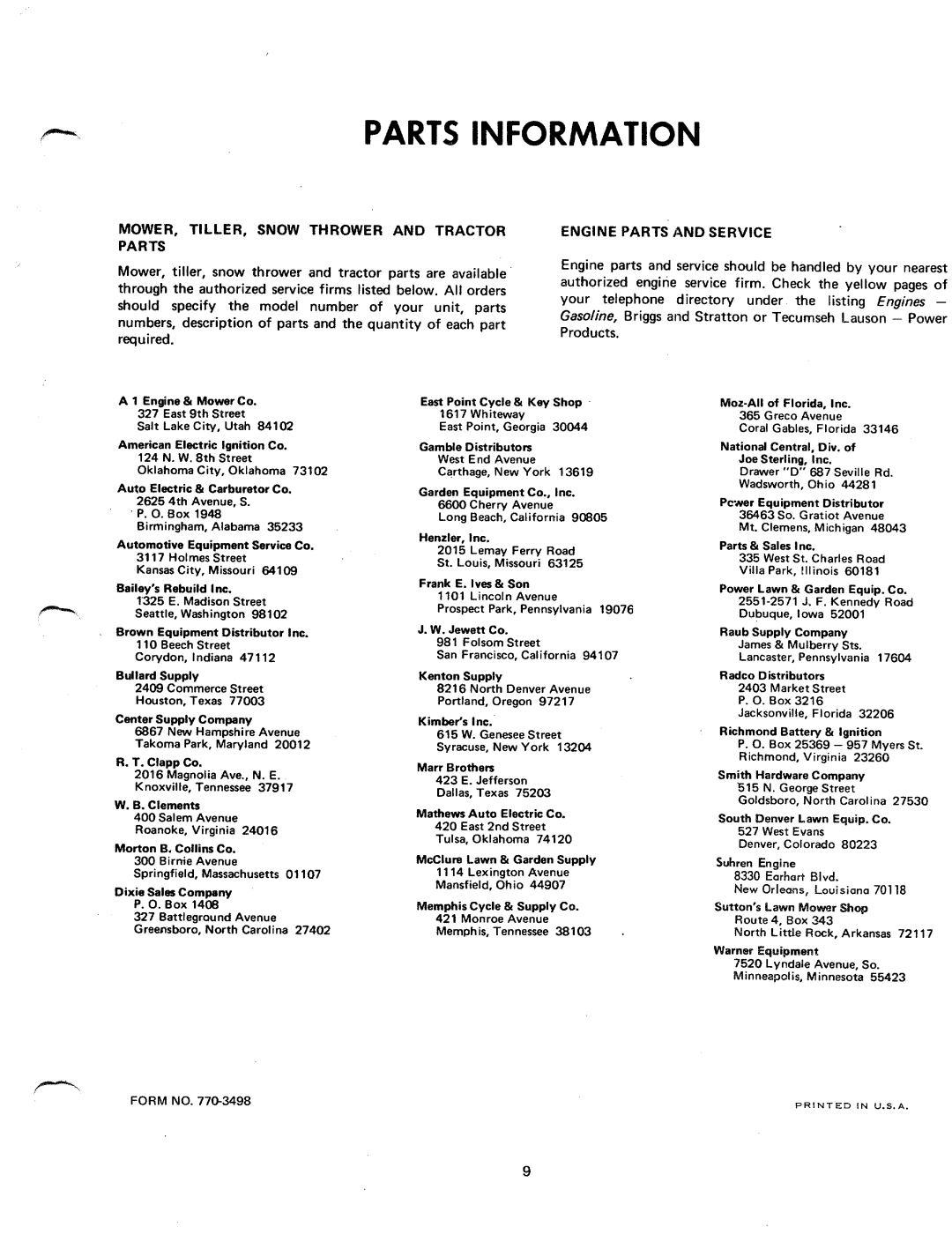 MTD 182-850 manual 