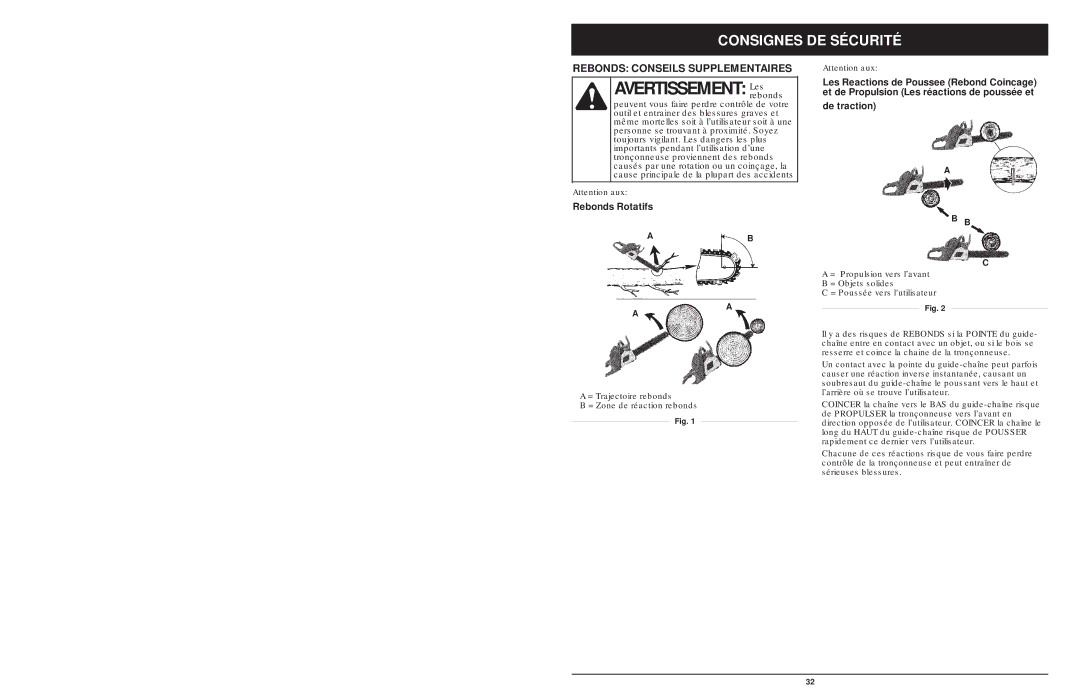 MTD 1842AVCC, 1642AVCC, 1425NAV Avertissement Lesrebonds, Rebonds Conseils Supplementaires, Rebonds Rotatifs, De traction 