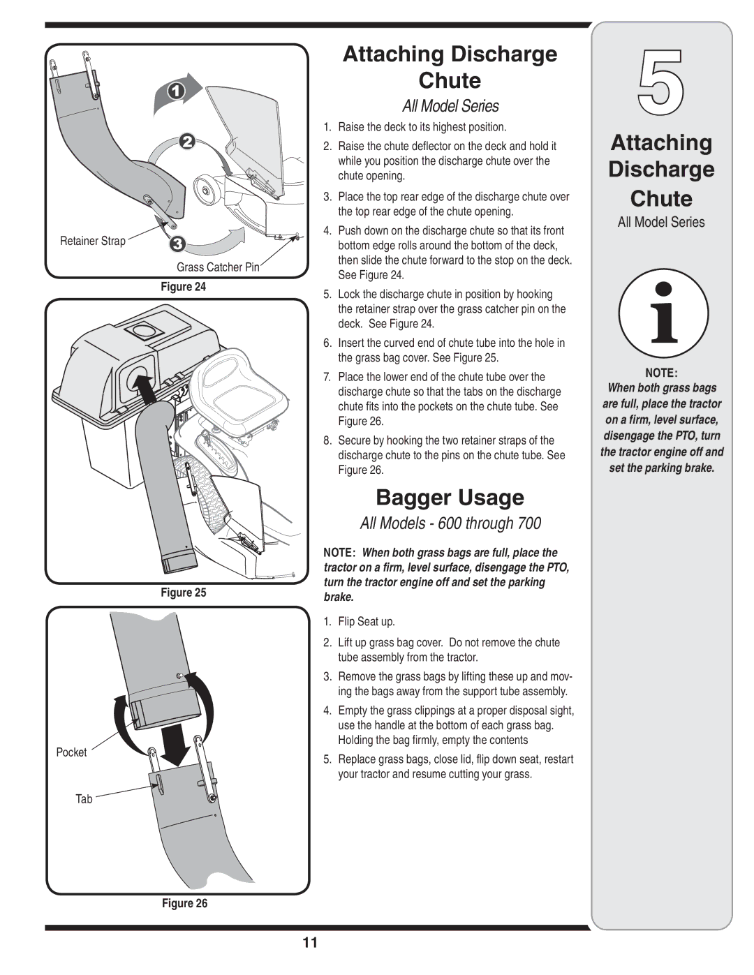 MTD 90-182, 190-180 warranty Bagger Usage, All Model Series, All Models 600 through 