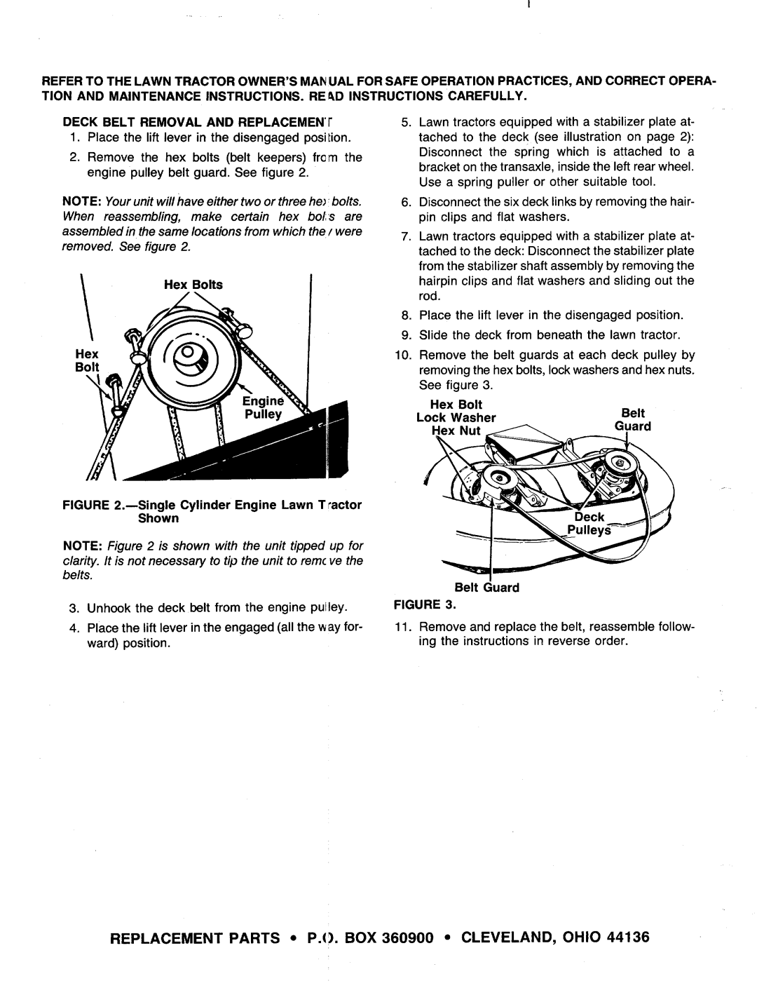 MTD 190-805-000 manual 