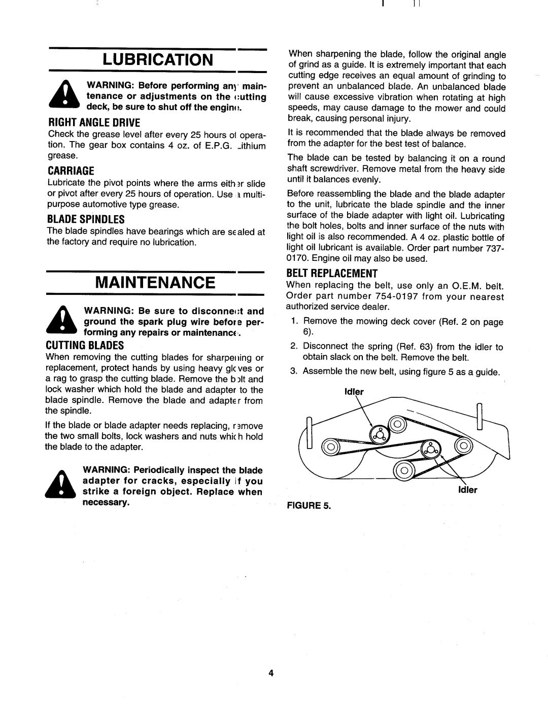 MTD 190-993-000 manual 