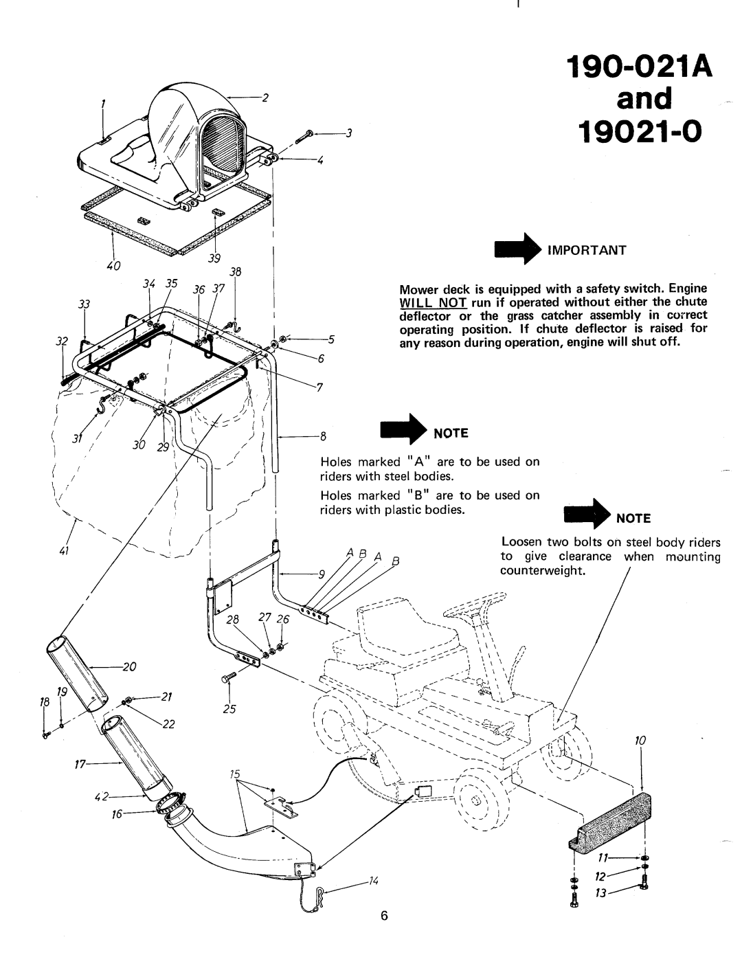 MTD 19021-0, 190-021A manual 