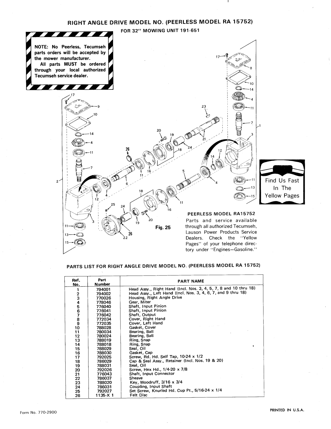 MTD 141-659, 191-651, 141-669 manual 