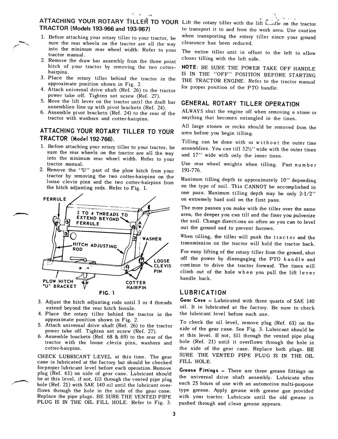 MTD 193-966-960, 193-967-990, 192-766 manual 