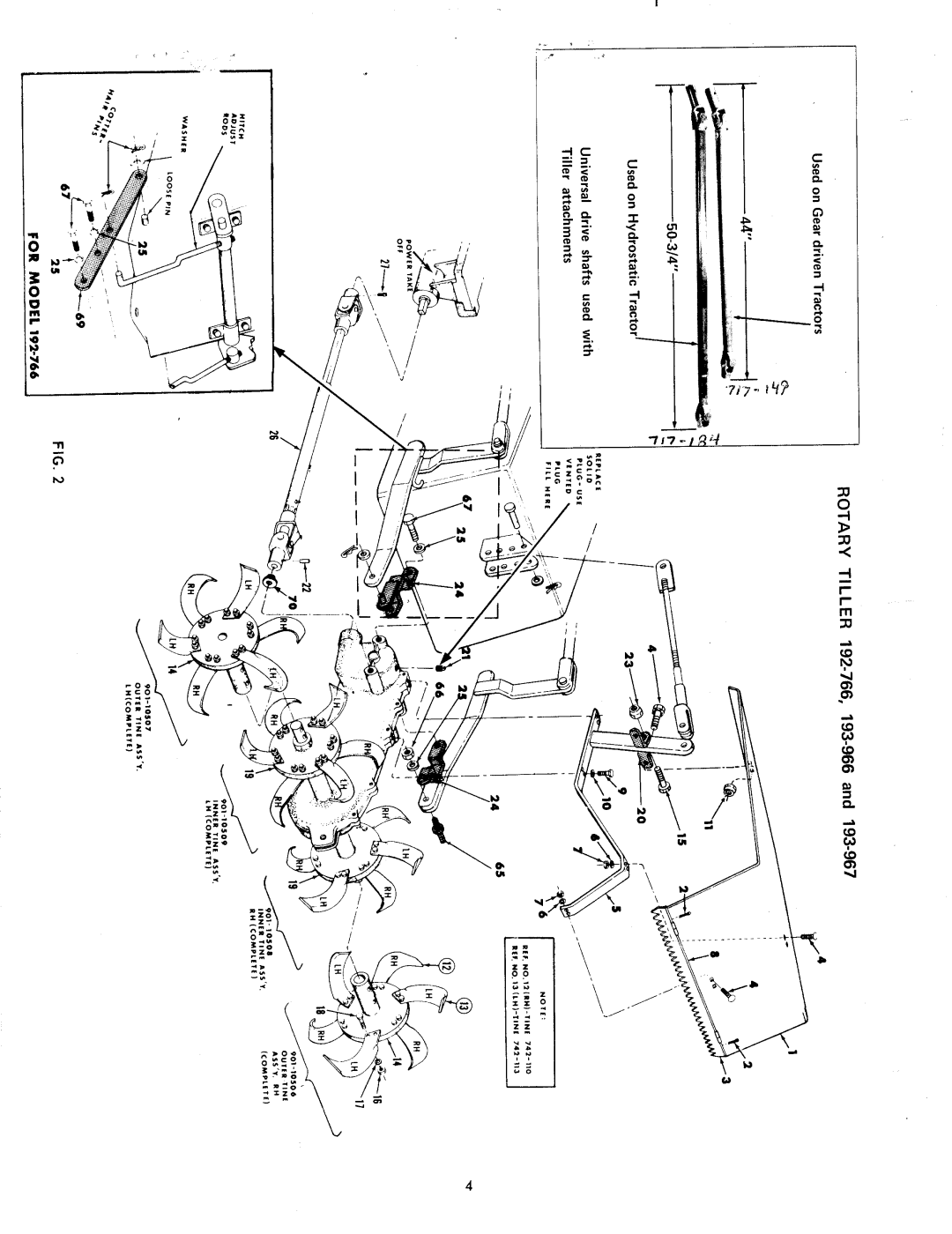 MTD 193-967-990, 193-966-960, 192-766 manual 