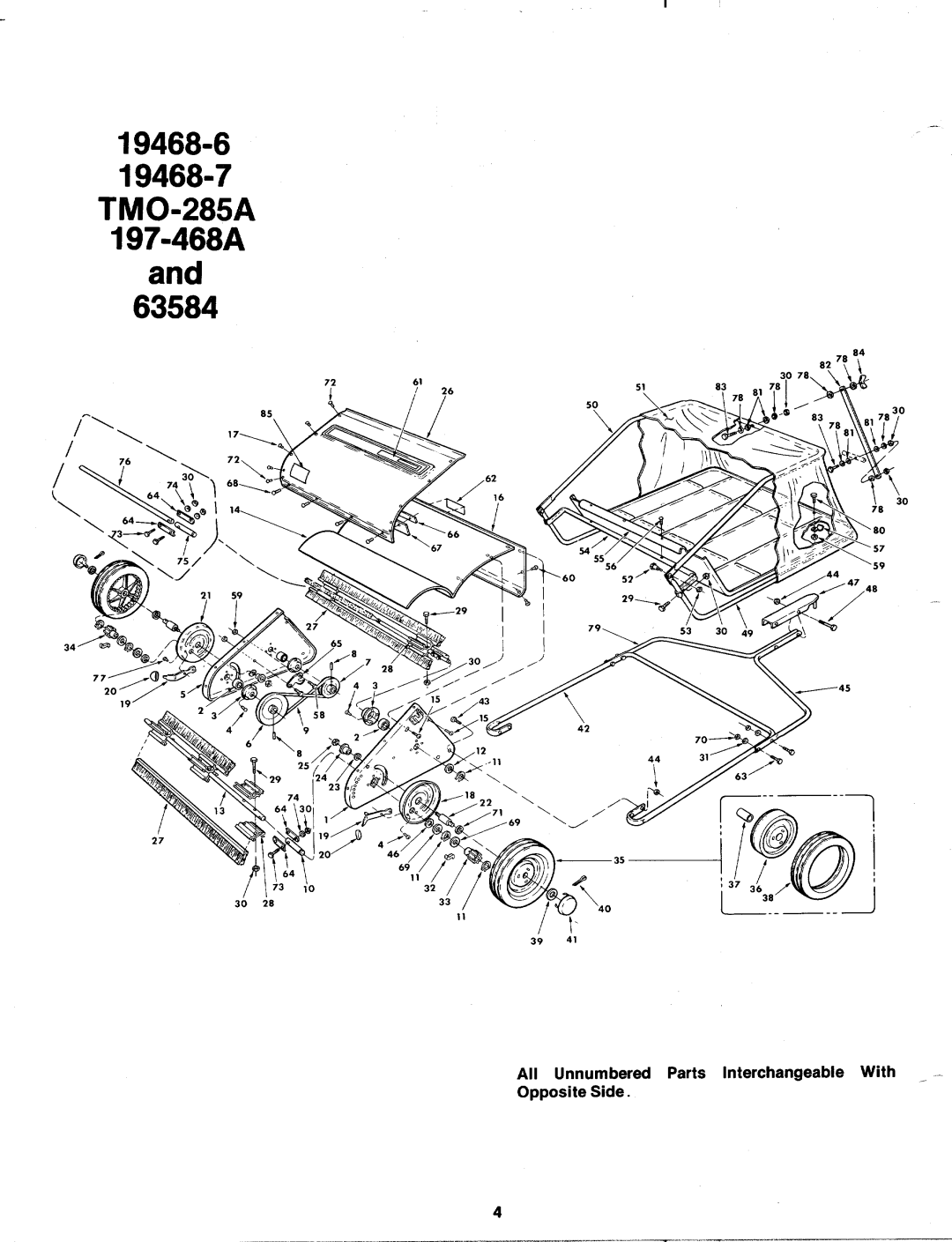 MTD 63584, 197-468A, 19468-6, TMO-285A, 19468-7 manual 