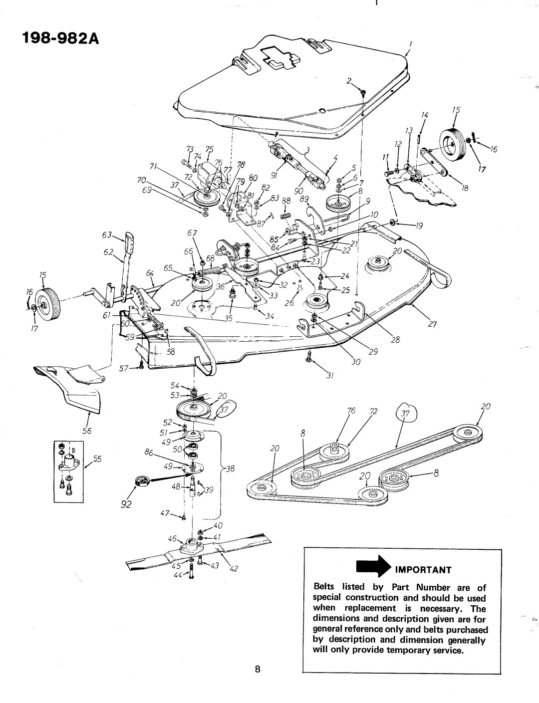 MTD 198-982A manual 